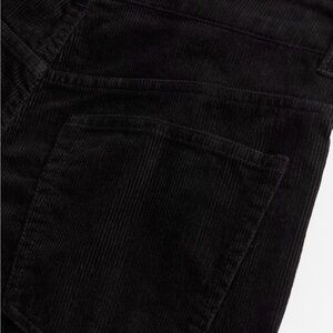 H&M Corduroy Black Straight Leg Pants
